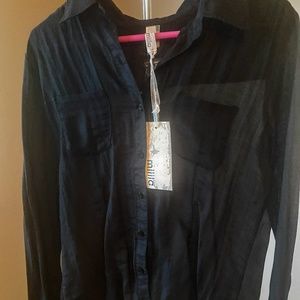 MIILLA BUTTON DOWN DRESS SHIRT